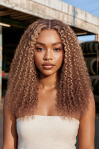 Bombshell Golden Hour Lace Curly Wig