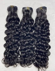 Raw Cambodian Indian Curly Seamless Clip-ins