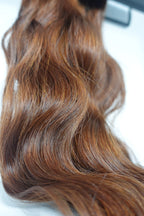 Raw Cambodian Seamless Clip-ins Bombshell Brown