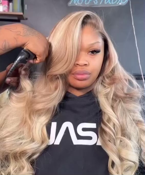 90s Blonde Lace Frontal wig